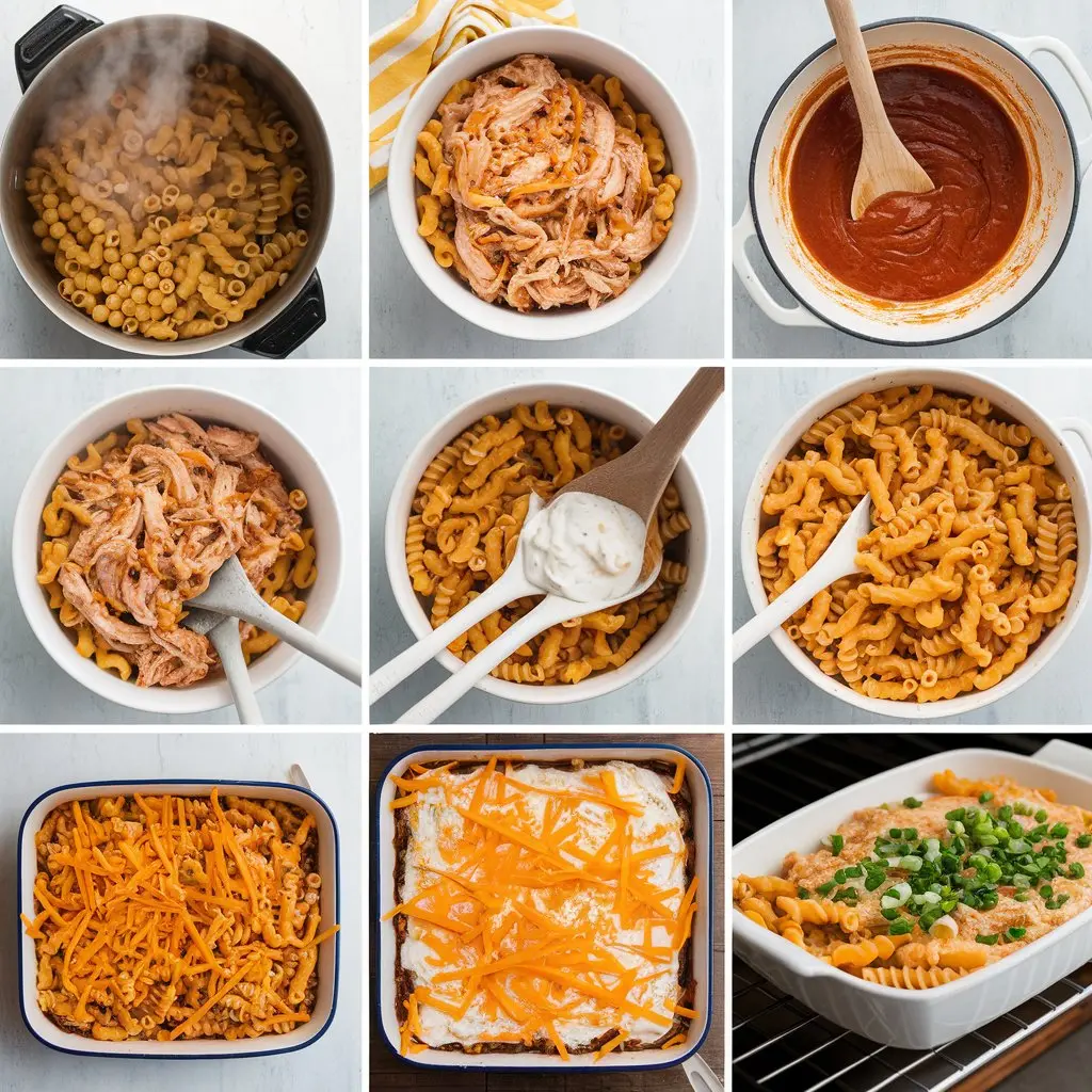 Buffalo Chicken Protein Pasta Bake: High-Protein Comfort Food Recipe 🍗🍝