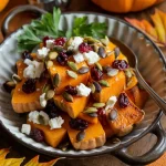 Crispy Honey-Roasted Butternut Squash with Cranberries, Feta & Pumpkin Seeds | Perfect Fall Side Dish