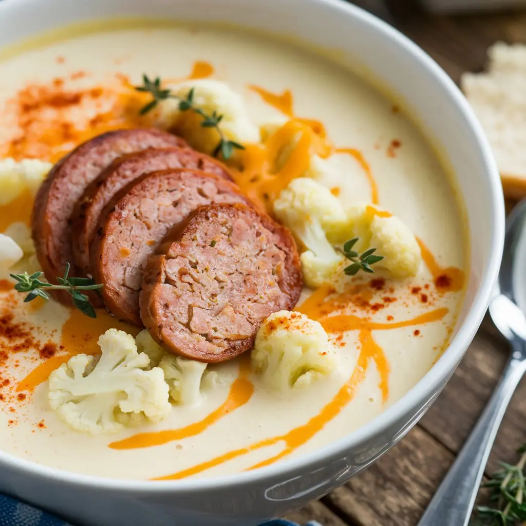 Keto Kielbasa Soup with Cauliflower – Low Carb, Comforting, and Easy to Make