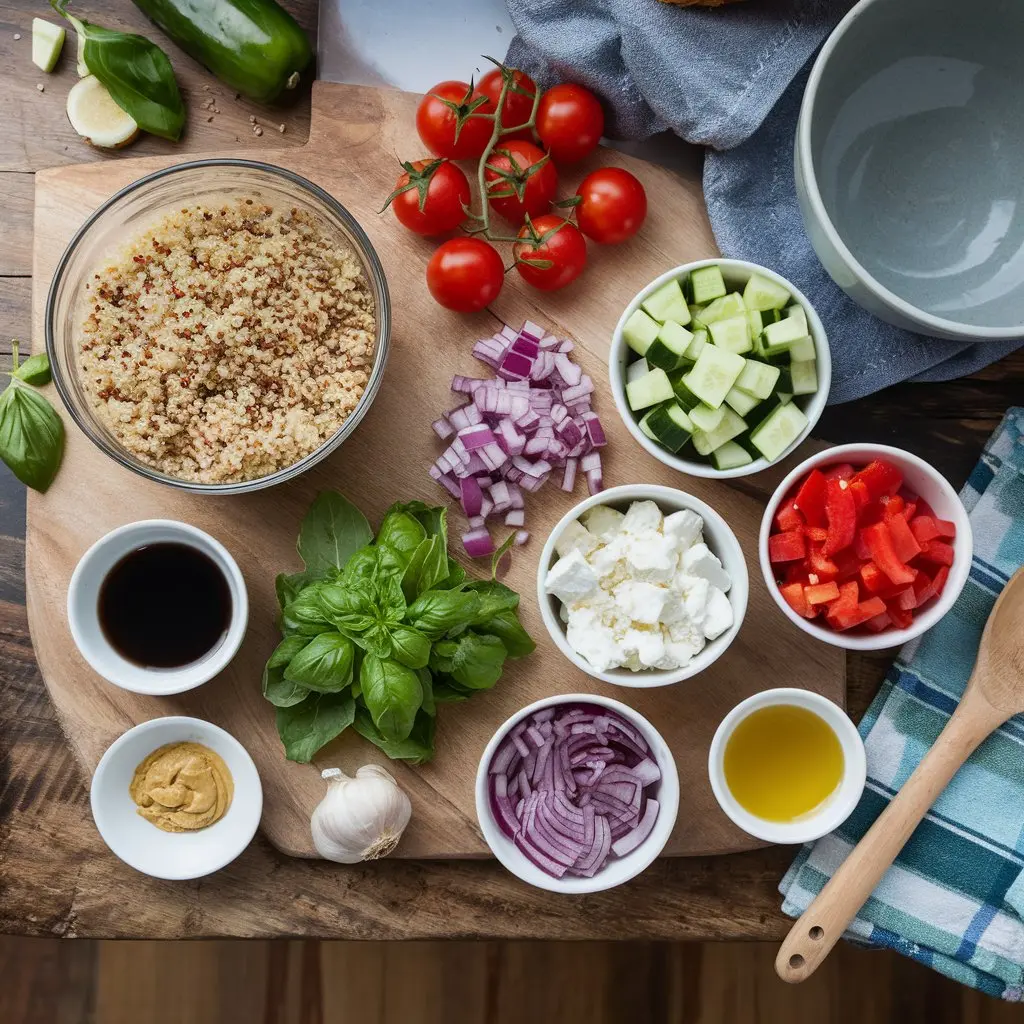 Easy Quinoa Salad with Balsamic Dressing | Healthy & Delicious Recipe 🌱