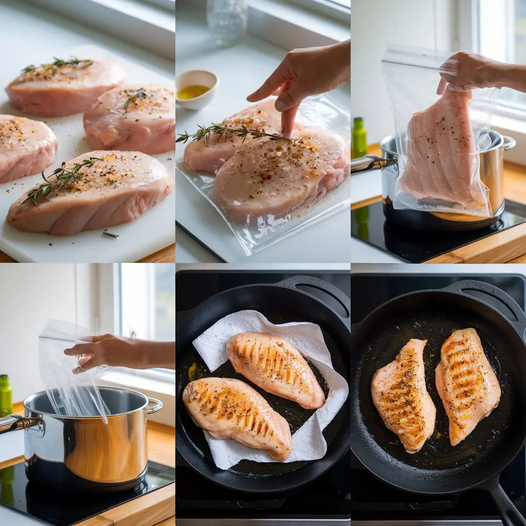 Sous Vide Frozen Chicken Breast Recipe | Tender, Juicy & Easy