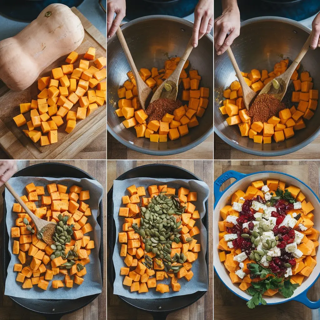 Crispy Honey-Roasted Butternut Squash with Cranberries, Feta & Pumpkin Seeds | Perfect Fall Side Dish