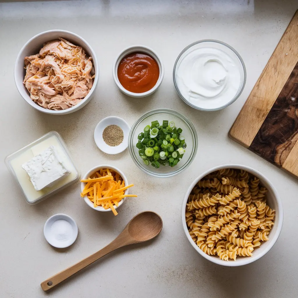 Buffalo Chicken Protein Pasta Bake: High-Protein Comfort Food Recipe 🍗🍝