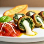 Spinach Garlic Meatballs Stuffed with Mozzarella: A Cheesy, Healthy Delight