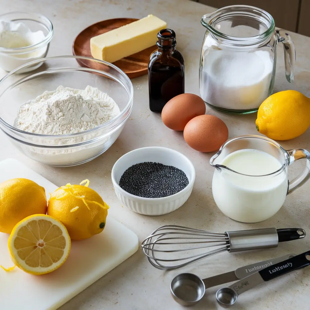 Lemon Poppy Seed Cake Recipe: Moist, Zesty, and Easy to Bake 🍋