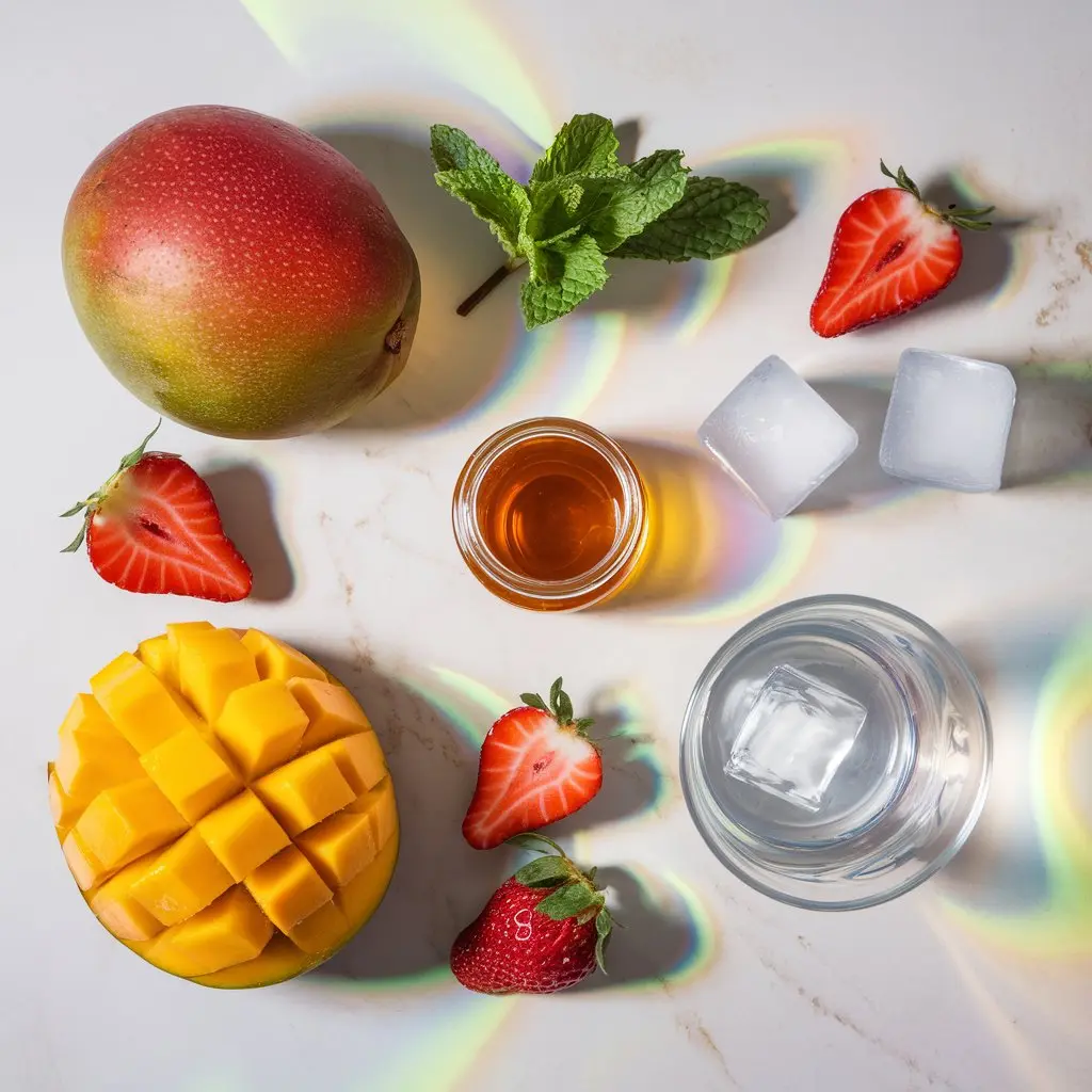 Fresh Mango Strawberry Swirled Slushies Recipe: Refreshing, Easy, and Healthy Summer Drink 🍹