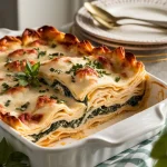 Creamy White Cheese Chicken Lasagna Recipe – A Delicious Twist on Classic Lasagna