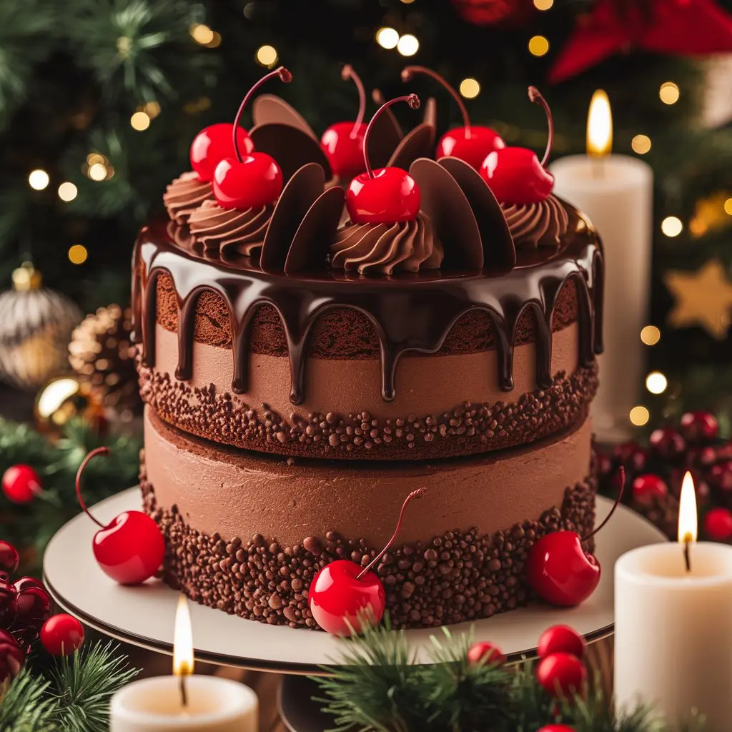 chocolate-cherry-christmas-cake-recipe-festive-holiday-dessert