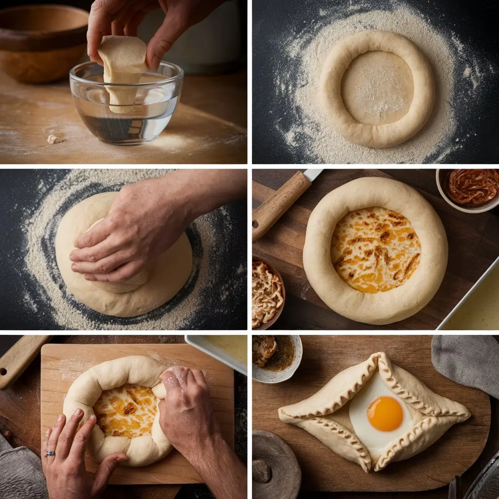 Authentic Khachapuri Recipe: Traditional Georgian Cheese-Filled Bread🍞🧀